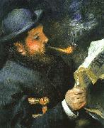 Pierre Renoir Claude Monet Reading painting